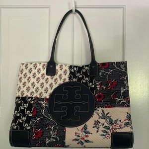 Tory Burch Quilter Patchwork Nylon Ella Tote